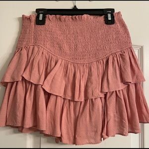 Mustard seed ruffle skirt